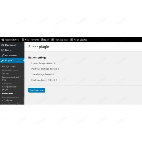 Butler Osclass Plugin (Osclass cleaner)