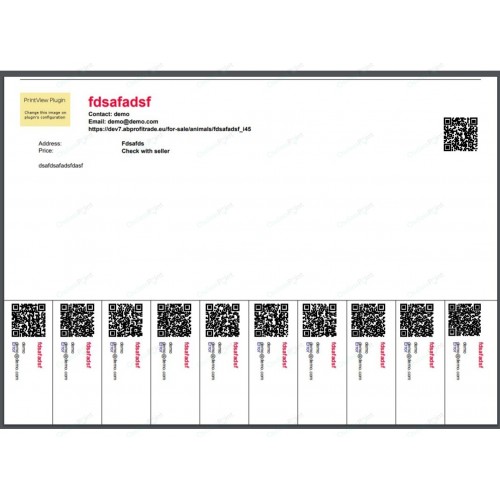 Print PDF Osclass Plugin