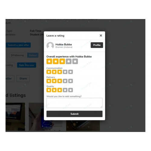 User Rating Plugin