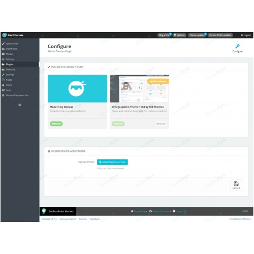 Admin Themes Loader Plugin