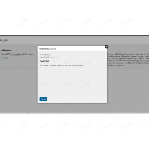 XML Ad Importer Osclass Plugin
