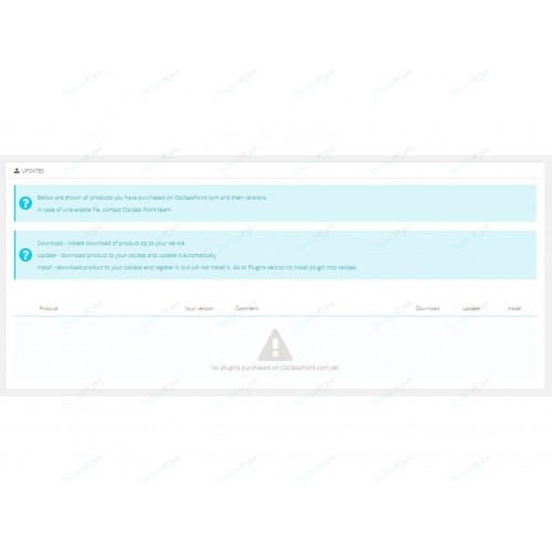 OsclassPoint Updater Free Plugin