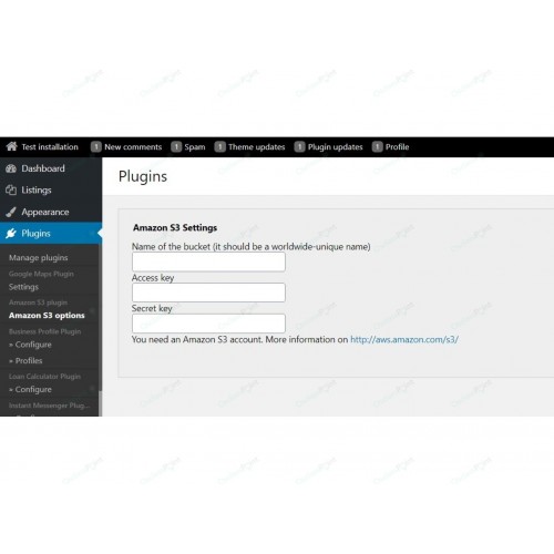 Amazon S3 Osclass Plugin