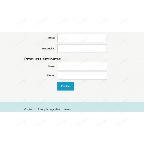 Products Attributes Osclass Plugin