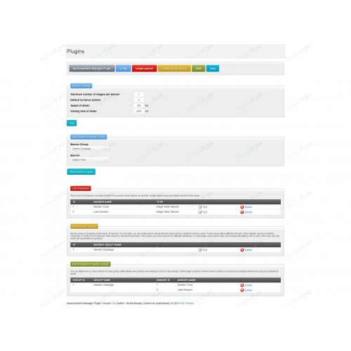 Advertisement Manager Plugin