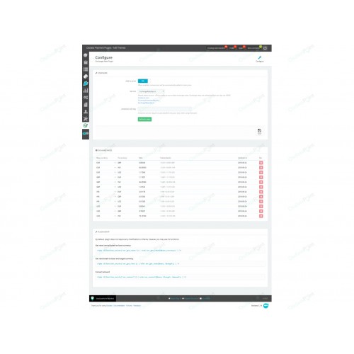 Exchange Rate MultiCurrency Plugin