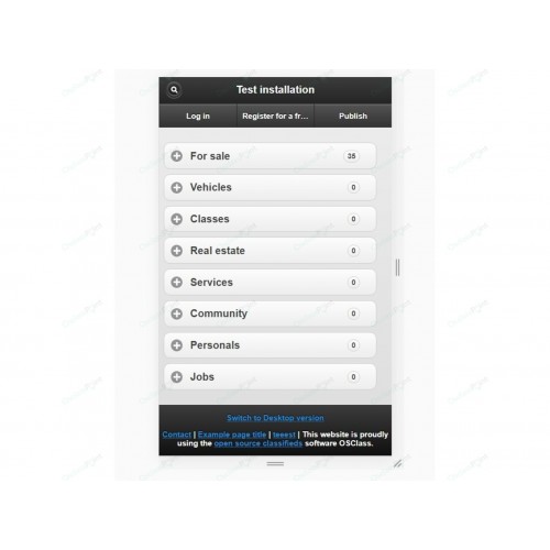 Mobile Theme Osclass Plugin